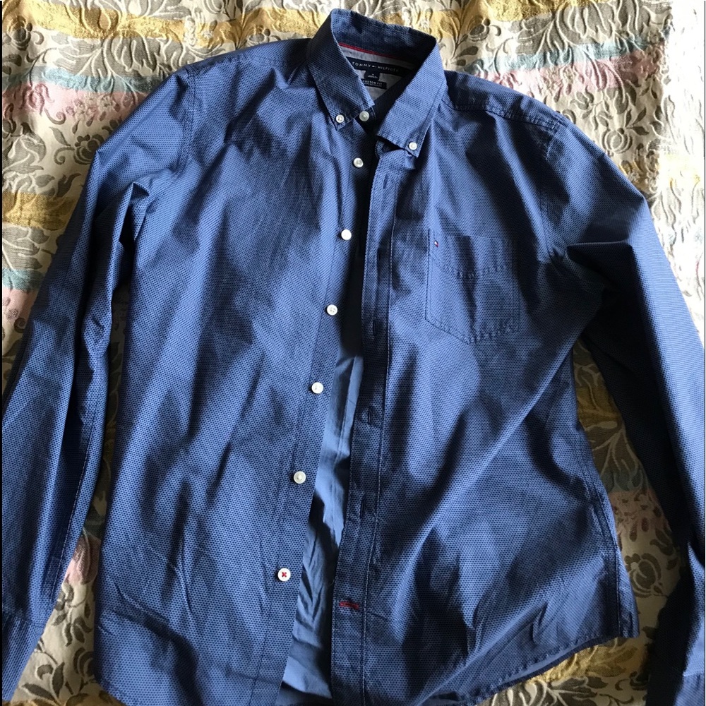 Tommy Hilfiger Dress Shirt in Blue pattern